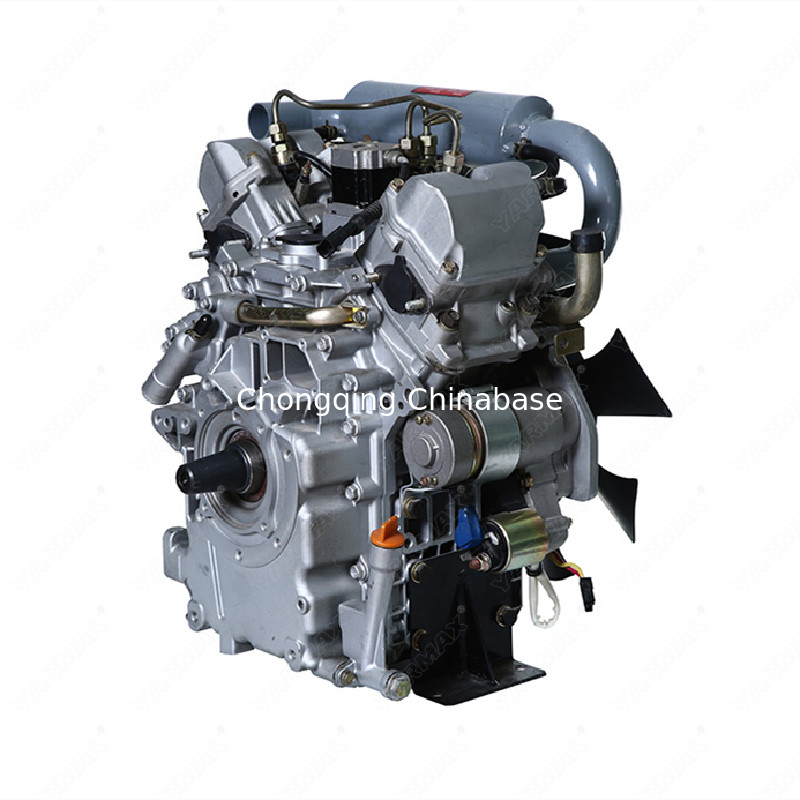 물에 의하여 냉각되는 디젤 엔진 저잡음 2V80 17.6HP 13.0kW V 쌍둥이 4 치기