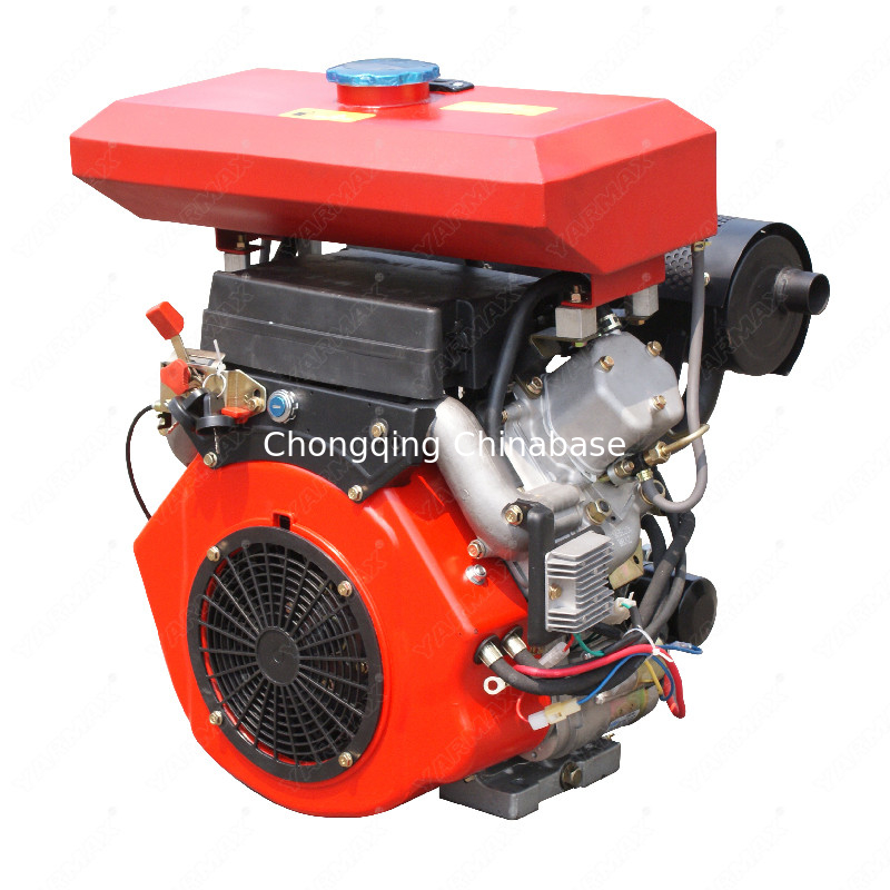 2V88 19HP 공기는 저잡음 KAMA 디젤 엔진 14kW 2 실린더 V 쌍둥이 4 치기를 냉각했습니다