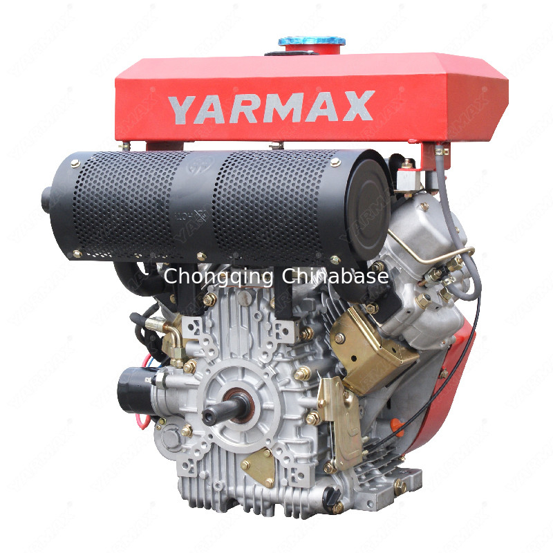 2V88 19HP 공기는 저잡음 KAMA 디젤 엔진 14kW 2 실린더 V 쌍둥이 4 치기를 냉각했습니다