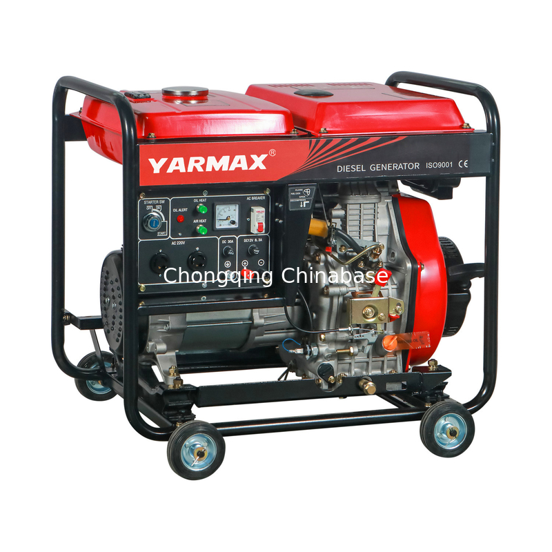 YM9700E 532mL 소형 디젤 발전기 7.0KW 6.5KW 디젤 구동 휴대용 발전기