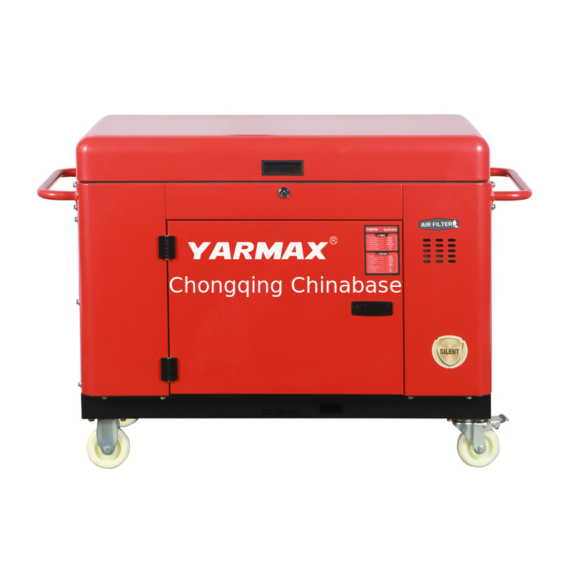 YM13800T 휴대용 침묵하는 디젤 엔진 발전기 9.6KW 10.4KW 1105FE 단 하나 실린더