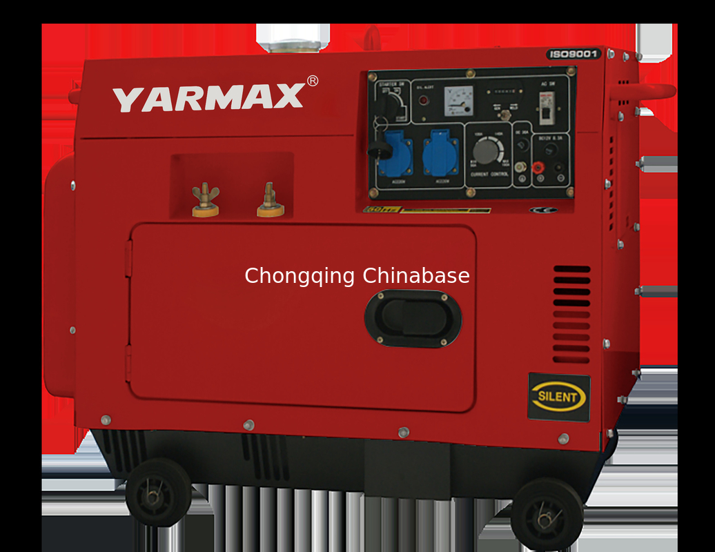 2KW 디젤 휴대용 용접 발전기 공기는 YM6700 9.1A 50-180A 25-30V를 냉각했습니다