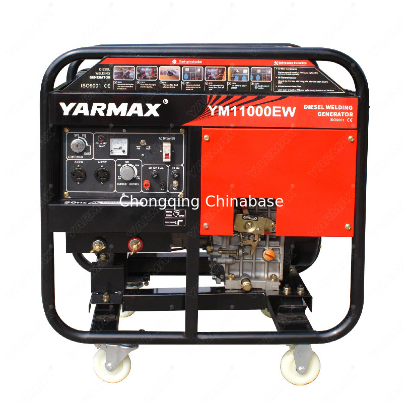 3000RPM 디젤 용접 발전기 YM11000 4.0KW 18.2A 50-180A 25-30V